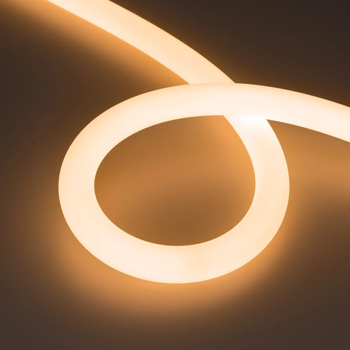 Лента светодиодная герметичная MOONLIGHT-SIDE-FP-X1088-D25mm 24V Warm2300 (20 W/m, IP65, 5m, wire x1) (Arlight, Вывод боковой, 3 года)