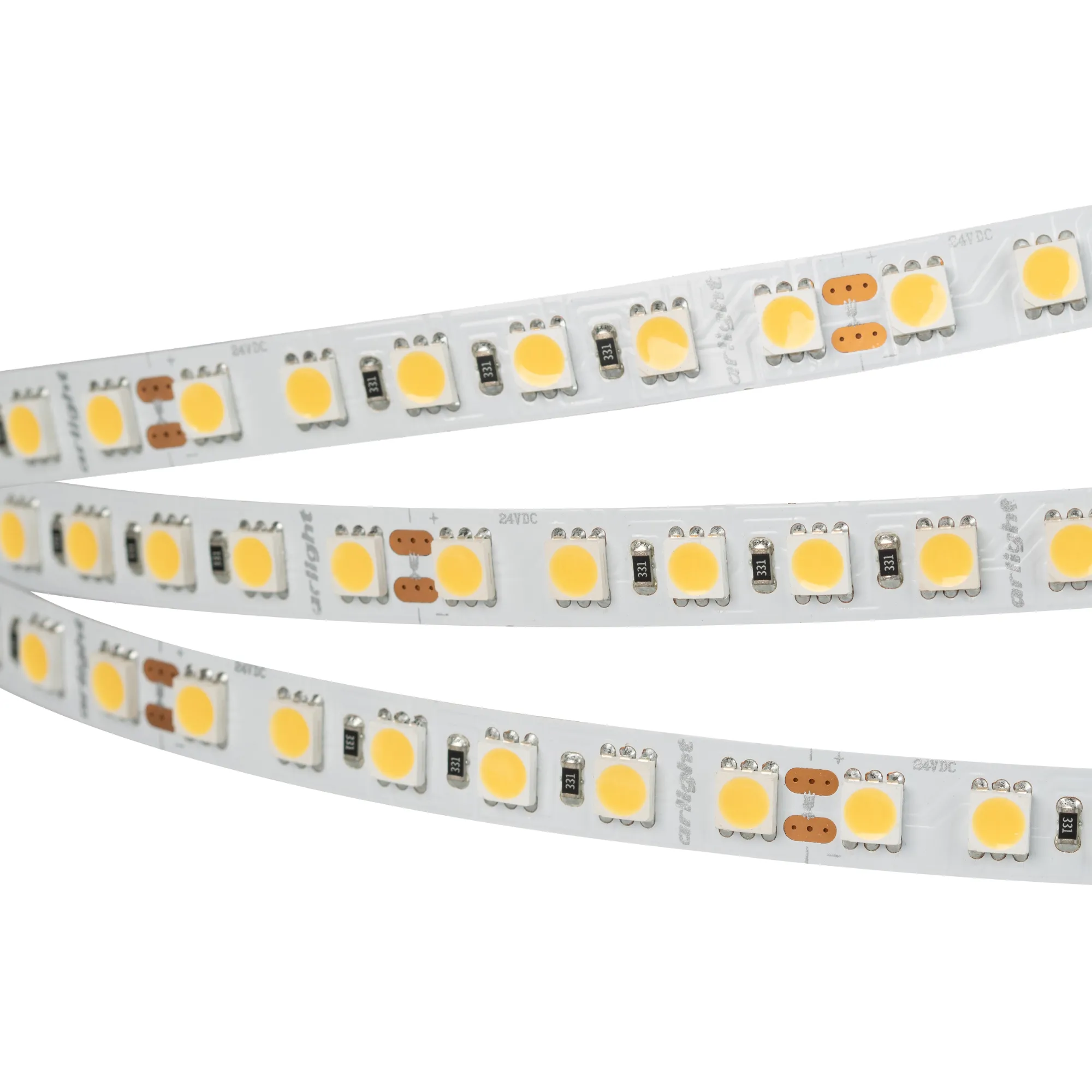 Лента светодиодная RT 6-5050-96 24V Warm2700 3x (480 LED) (Arlight, 23 Вт/м, IP20) - изображение товара