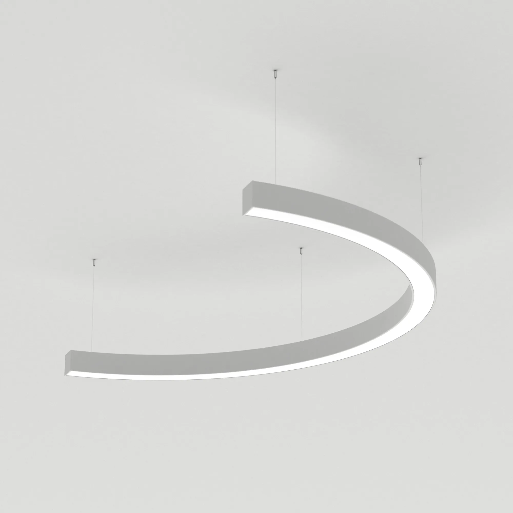 Светильник SP-LINE-HANG-ARC-C3535-D800-28W Warm3000 (WHITE, 230V) (Arlight, Металл)