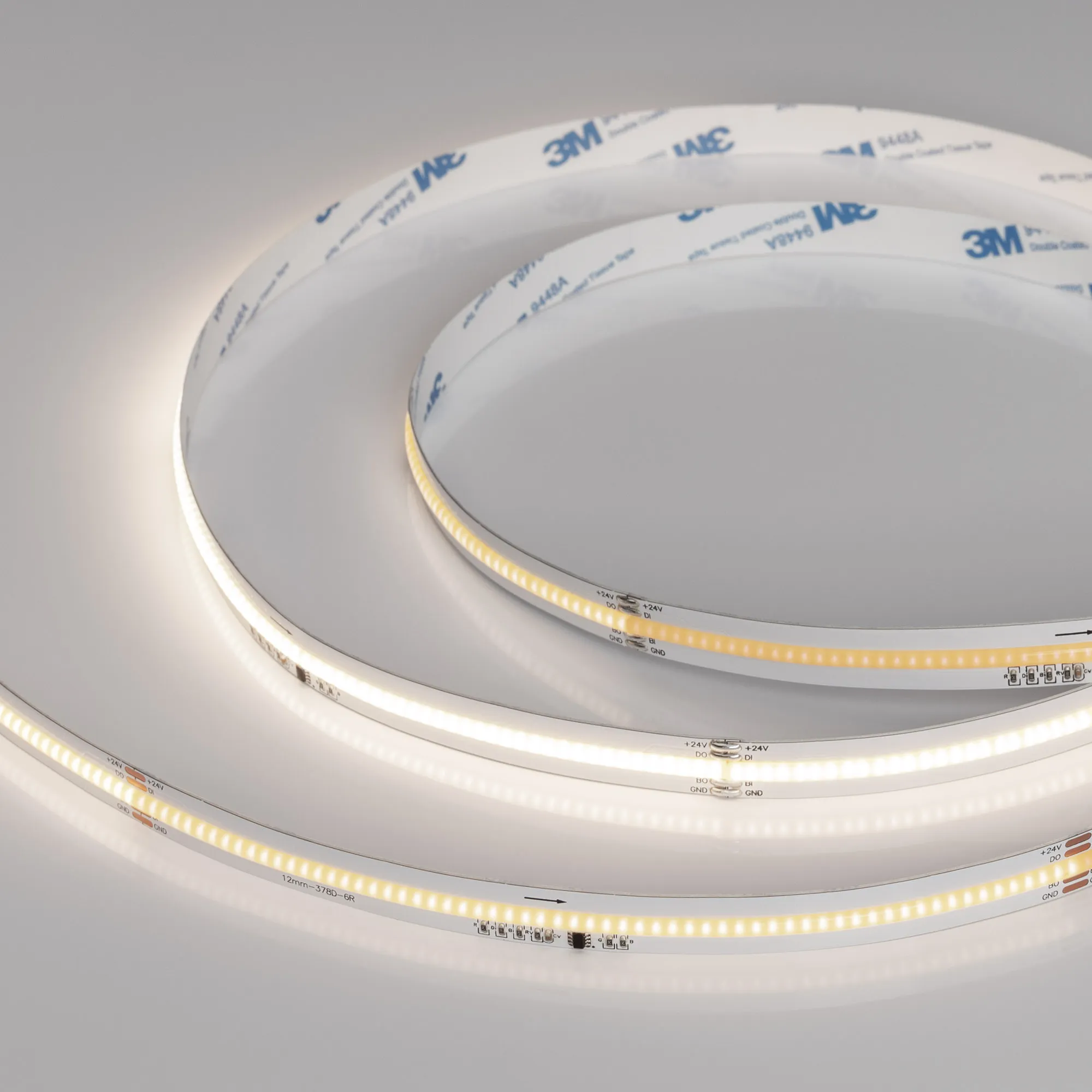 Лента светодиодная SPI-COB-X378-12mm 24V Day4000-PX63-BPT (7 W/m, IP20, 5m) (Arlight, бегущий огонь) - изображение товара